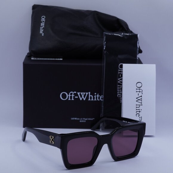 Off-White OERI13I JACKSON 1028 Square Sunglasses – Black/Burgundy main image 5